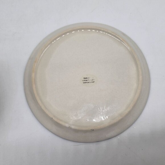 Hand-Painted Ceramic Domed Butter Dish With Lid - Floral Pattern - Blue/White/Ye - Picture 11 of 11